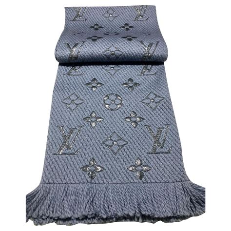 louis vuitton schal blau braun|louis vuitton shawl and stoles.